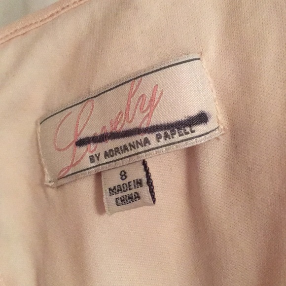 🆕 Adrianna Papell, 🌺” Lovely” in Blush, Size 8 - Picture 5 of 7
